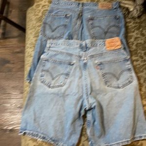 2 Pair Levi’s Shorts 505 & 550 34” Waist